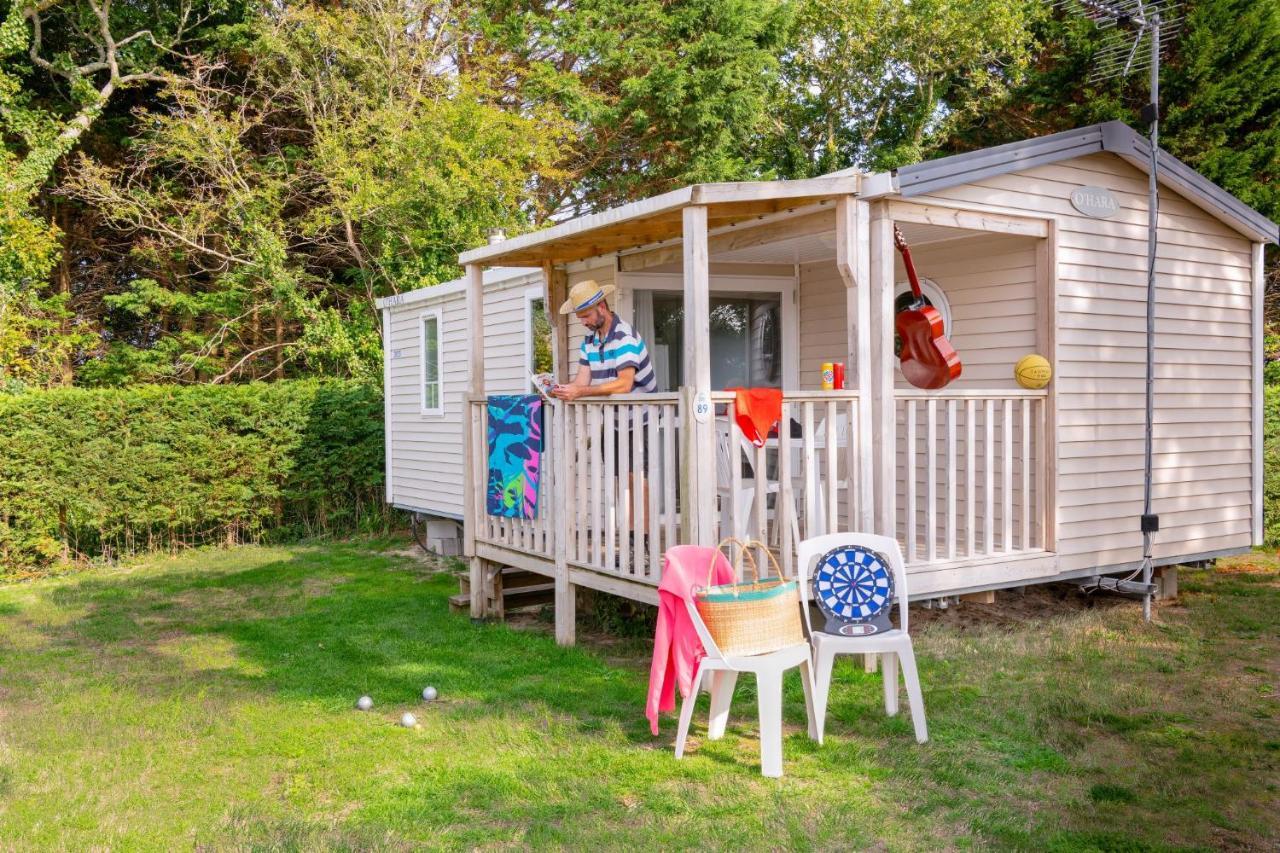 Camping Les Carolins Saint-Lo-d'Ourville Exterior foto